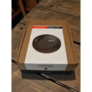 Plantronics Calisto 3200 USB-A Speakerphone With Carrying Case & User Manuals Fo